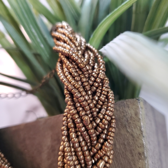 Bronze Braided Bead Bracelet  💥3 for $24💥 - Picture 9 of 12